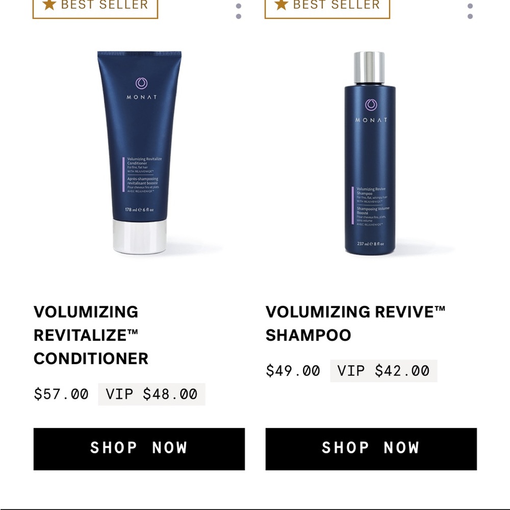 MONAT Volumizing Shampoo and Conditioner NEW